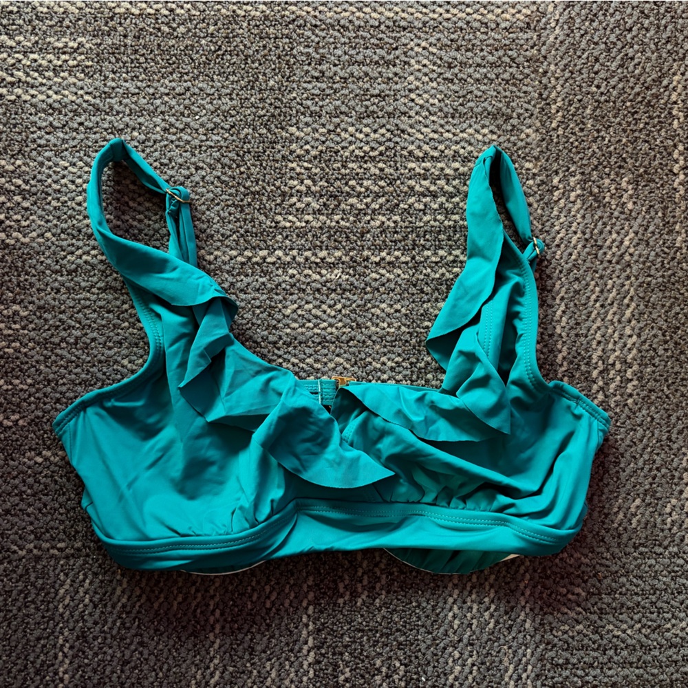 Lauren Ralph Lauren Teal Swim Top